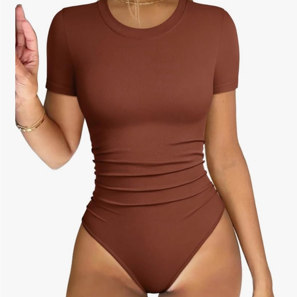 OQQ short sleeve bodysuit